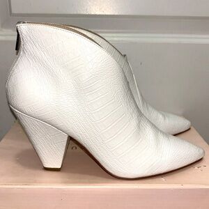 Chinese Laundry White Croc Bootie